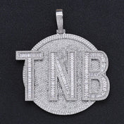 Iced Out Name Disc Pendant 80MM