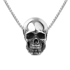 Gothic Skull Pendant Necklace — Stainless Steel