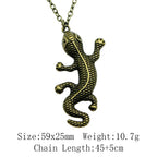 Cold Blooded Reptile Lizard Gecko Chameleon Pendant Necklace For Women Men