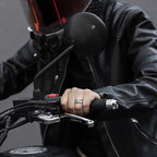 Retro Cyberpunk Gear Armor Ring For Men Antique Punk Gothic Adjustable Ring Handmade Rock Biker Accessories Man Jewelry Gift