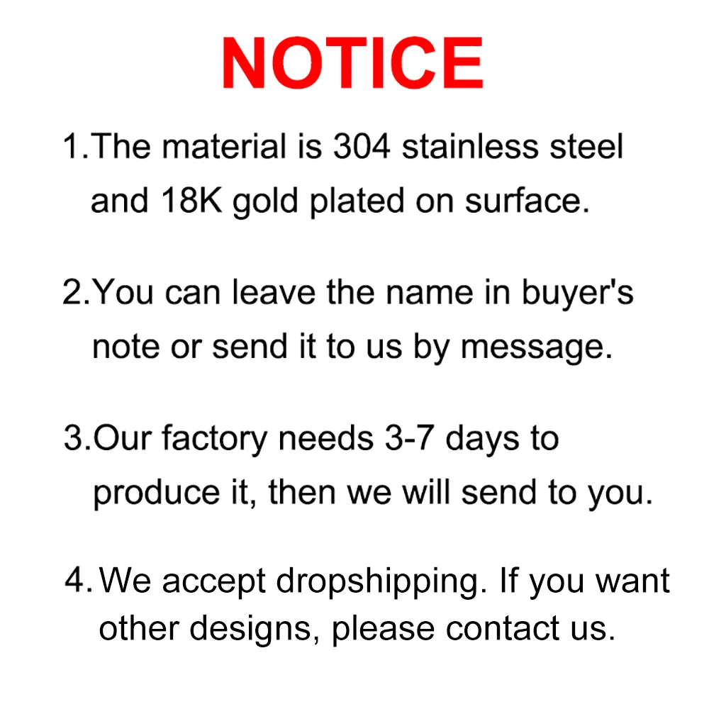 Custom Old English Name Necklaces For Women Men Stainless Steel Customized Pendant Necklace Personalized Goth Neck