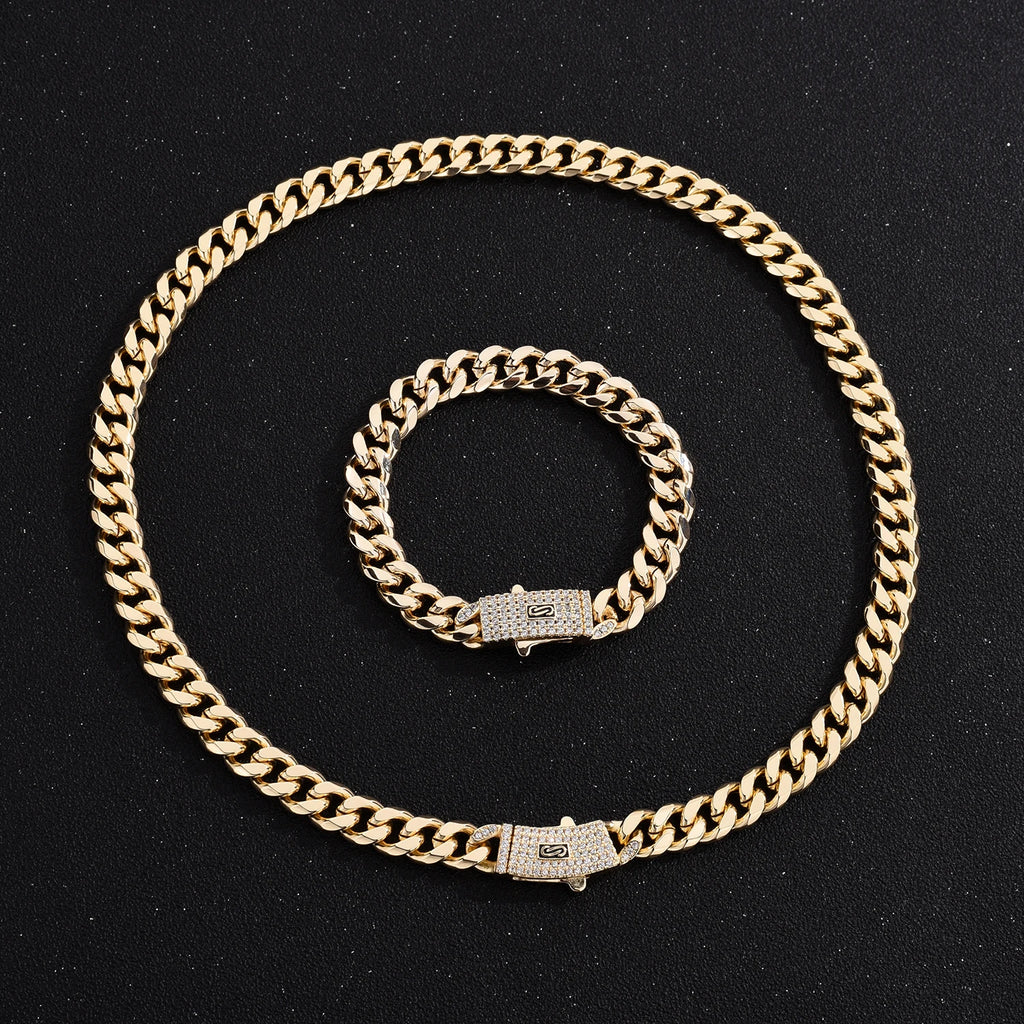 Monaco Cuban Chain Necklace — Stainless Steel