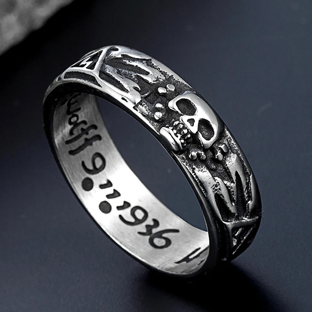 Gothic Skull Ring — Stainless Steel Punk
