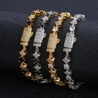Black Star Tennis Bracelet Statement