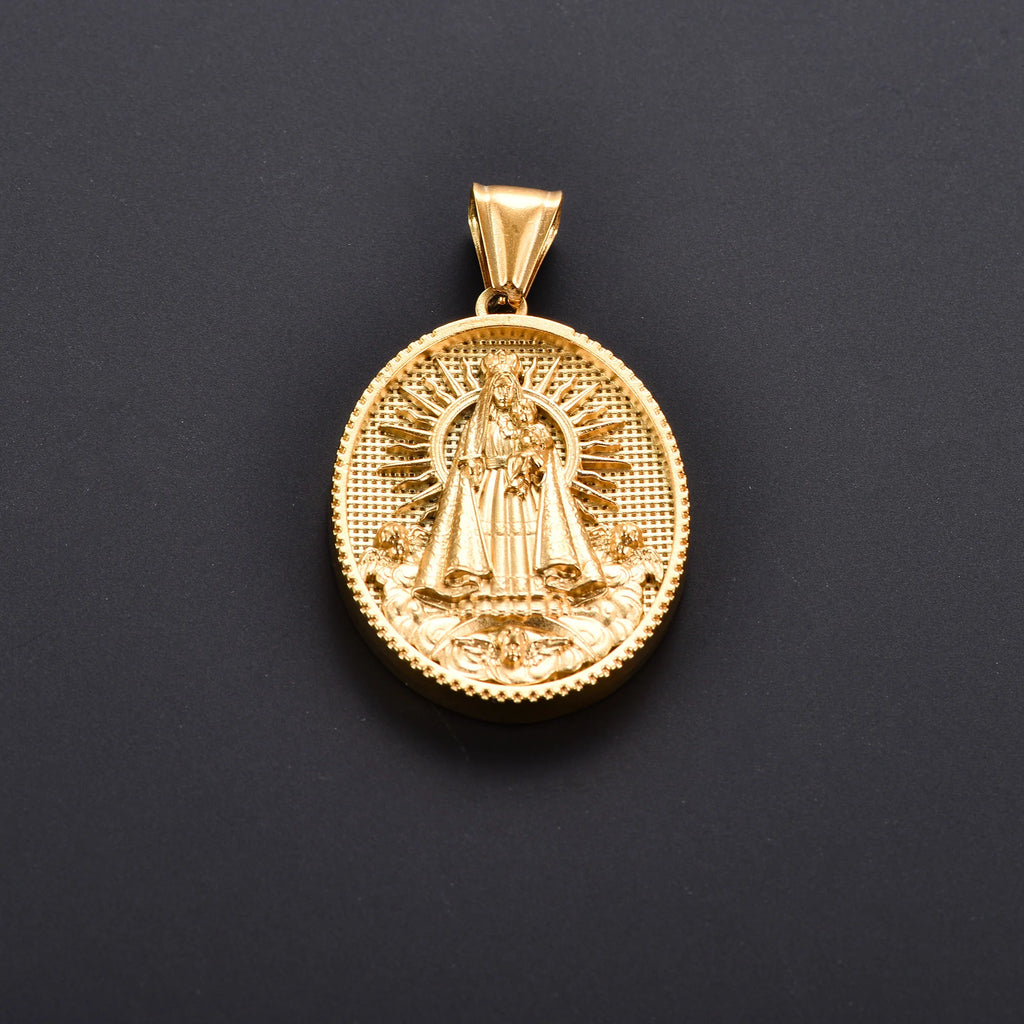 Jesus Cross Gold Pendant Necklace