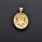Jesus Cross Gold Pendant Necklace