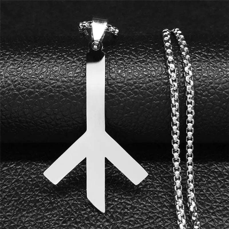Viking Death Rune Necklace — Stainless