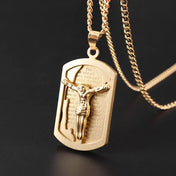St. Benedict Cross Pendant — Steel
