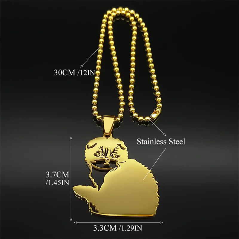 Cat Steel Pendant Lovely Animal Car Hollow Scottish