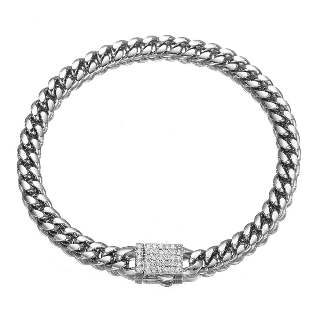 Iced Out Crystal Bracelet 6-14mm — Stainless