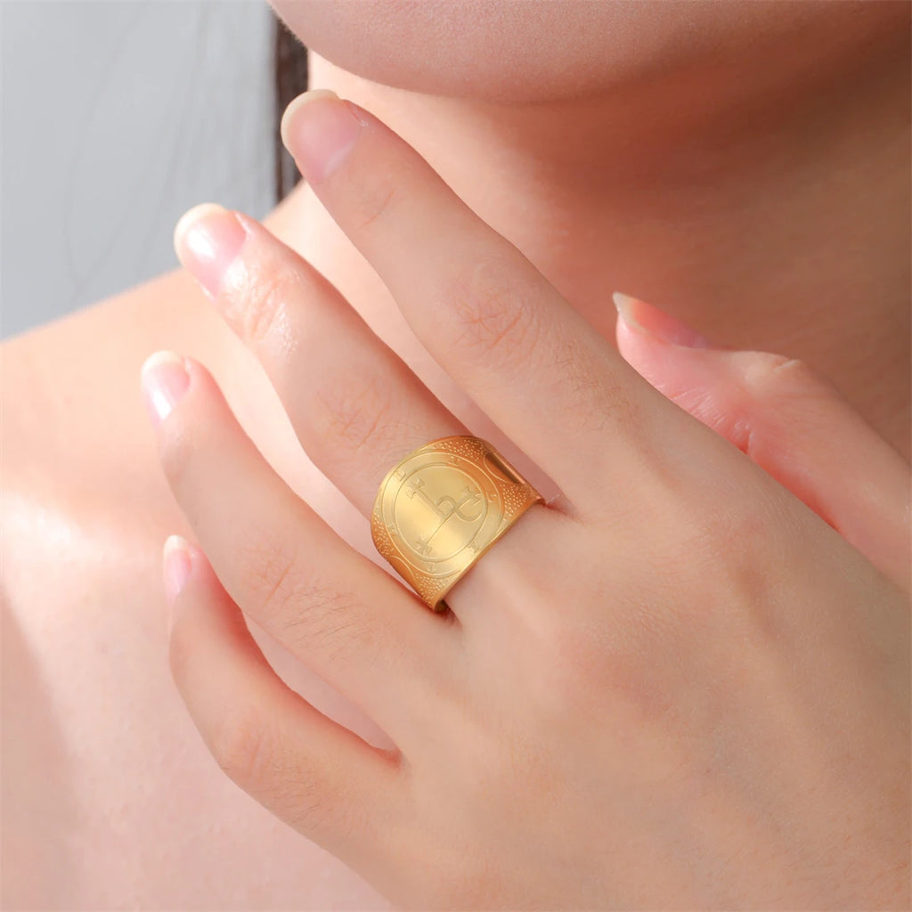 Sigil of Lilith Ring — Stainless Steel Amulet