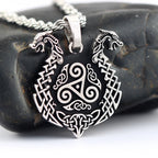 Viking Dragon Pendant — 925 Silver