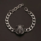 Medieval Norse Viking Rune Wolf Bracelet Man Stainless Steel Valknut Witch Knot Compass Bracelet for Men Scandinavian
