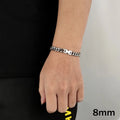 Black Cuban Chain Bracelet Stainless Steel Miami