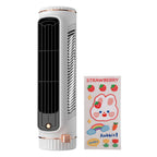 Rechargeable Wall Mount Air Cooler Silent Vertical Tower Fan Air Conditioning Fan for Home Bedroom Office Living Room