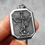Archangel Michael Pendant Necklace Stainless Steel