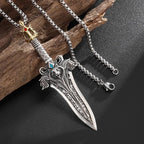 Retro Domineering Nordic Battle Ax Pendant Necklace for Men and Women Punk Pendant Lucky Amulet Jewelry Gift