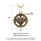 Samurai Oni Mask Pendant Necklace — Stainless Steel