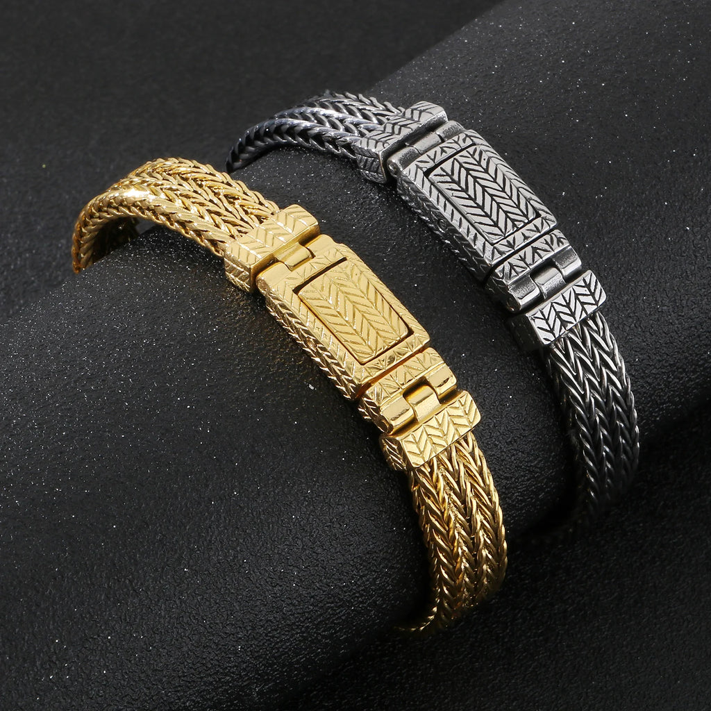 Dragon Bone Chain Bracelet — Gold