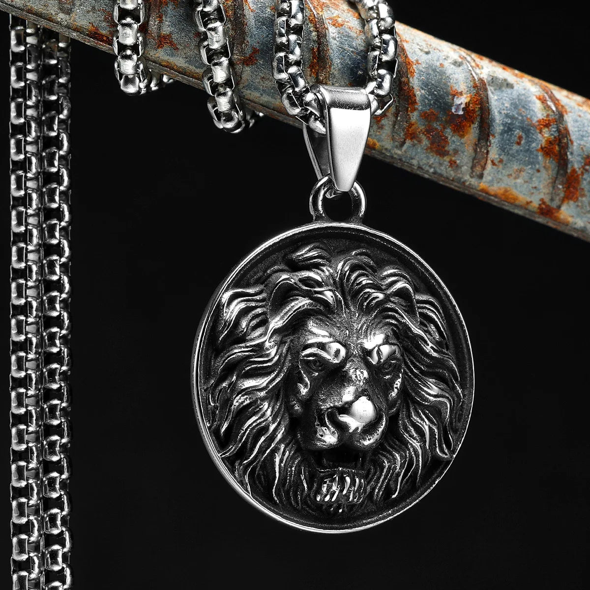 The Lion King Pendant Necklace — Stainless Steel