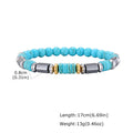 Blue Stone Beaded Bracelet
