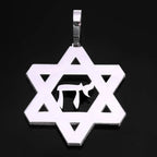 Iced Out Star Pendant Stainless Steel