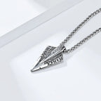 Nordic mythology Viking rune titanium steel necklace niche personality trendy men's cultural symbol pendant