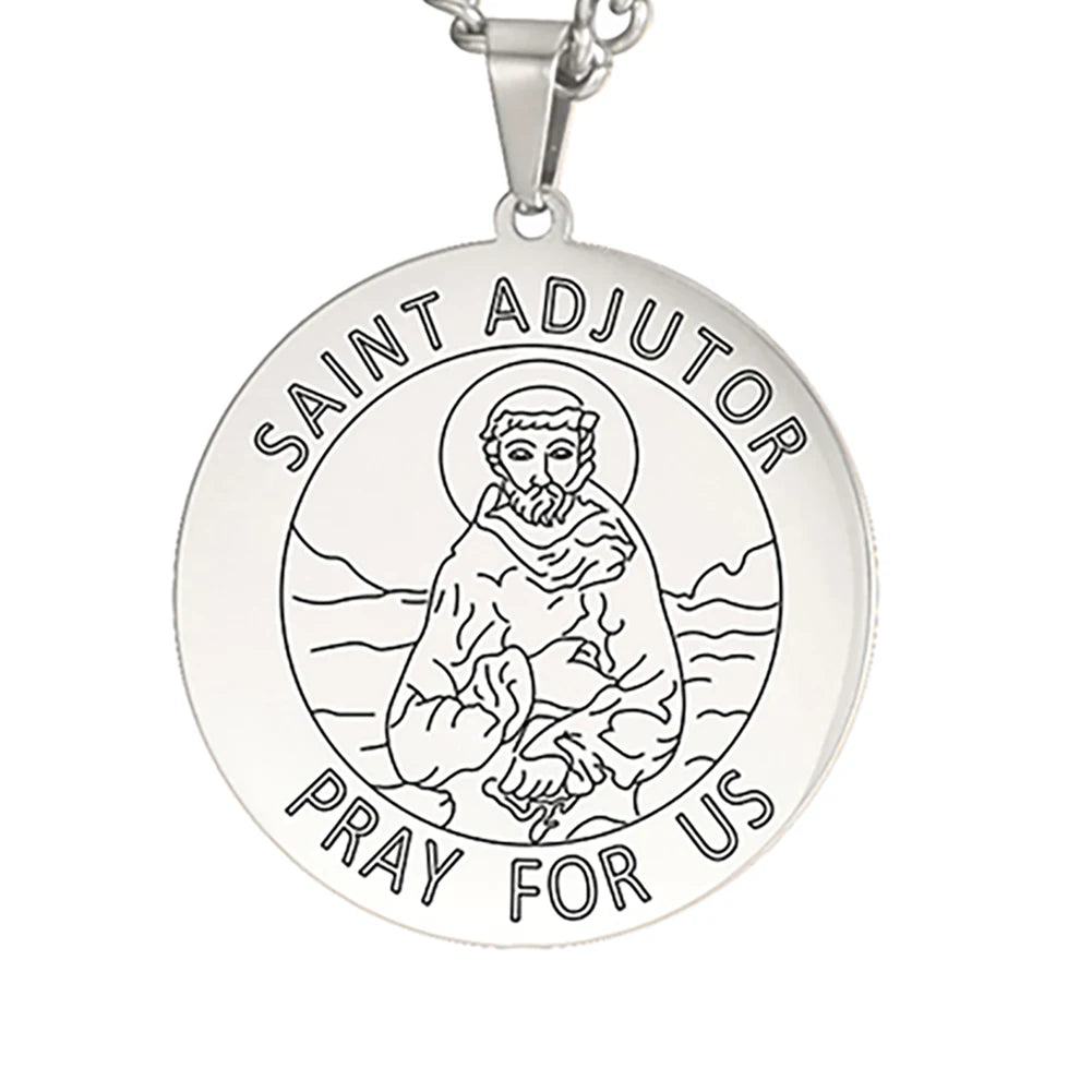 Dawapara Saint Christopher Medal Necklace Jesus Truet In You Amulet Catholic Jewelry Travelers Driver Gifts Stainless