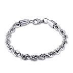 Heavy Duty Rope Chain Bracelet — Stainless Steel