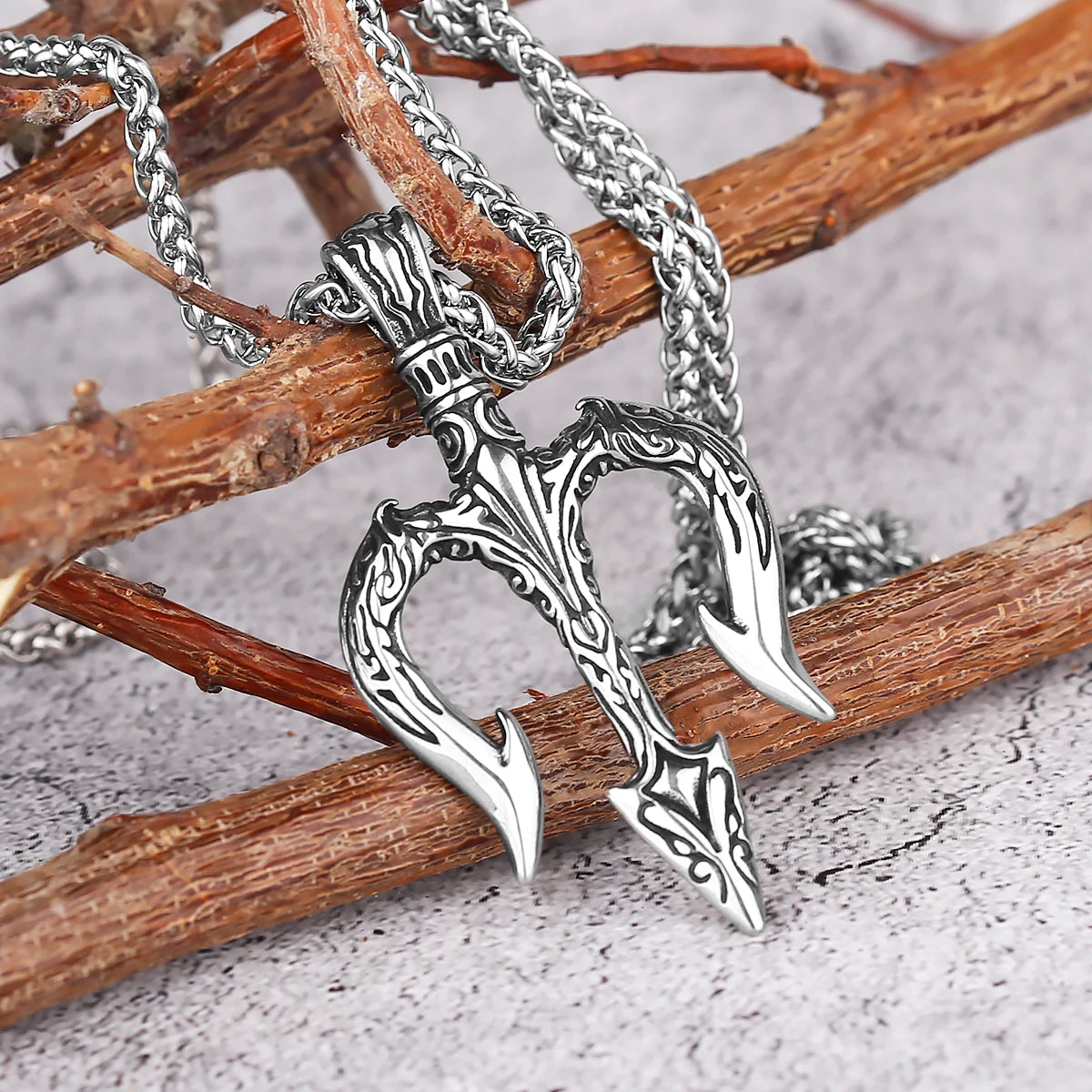 Minimal Pendant Necklace — Stainless Steel
