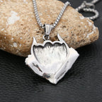 Skull Demon Eye Steel Pendant Vintage