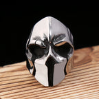 Spartan Helmet Steel Ring Vintage High Polished