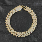 Iced Out Cuban Chain Necklace Stainless Steel 25MM