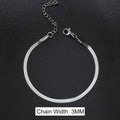 Stainless Steel Snake Bracelet Blade Chain