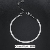 Stainless Steel Snake Bracelet Blade Chain