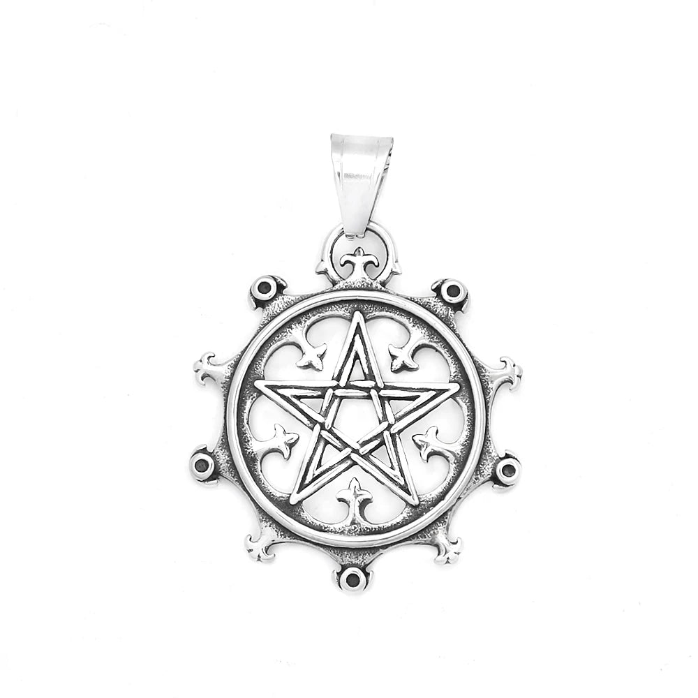 Viking Pentagram Pendant — 316L Stainless Steel