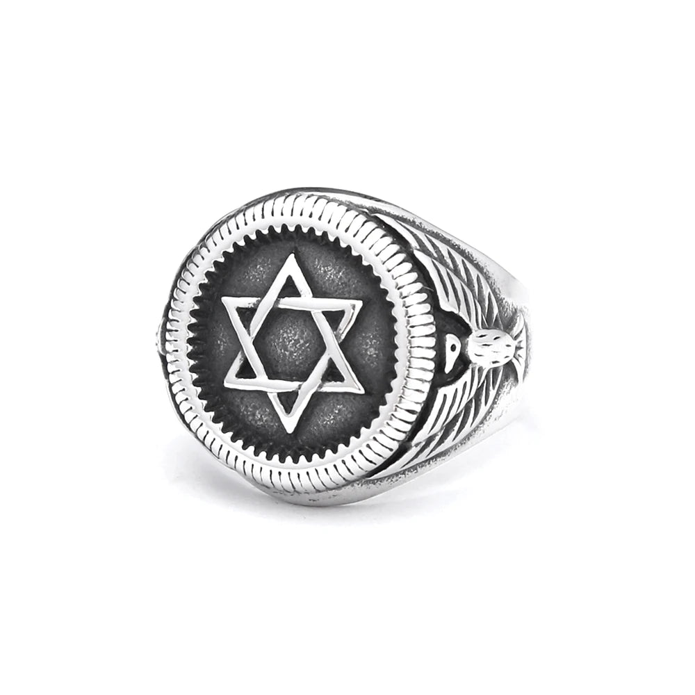 Star of David Ring — Stainless Steel