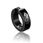 Dragon Non-Piercing Clip Earrings — Stainless Steel
