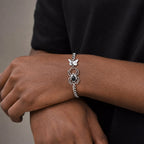 Gothic Spider Butterfly Chain Bracelet for Men — Stainless Steel