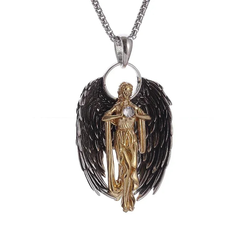 Fashion Anime Sexy Double Ponytail Lolita Pendant Goddess Necklace Men and Women Charm Temptation Cool Jewelry