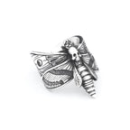 Butterfly Skull Steel Ring Gothic Punk Motorcycle