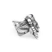 Butterfly Skull Steel Ring Gothic Punk Motorcycle