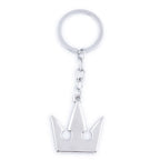 Game Kingdom Hearts Chain Pendant Necklace Sora Keychain Crown Charm Statement Choker Necklace Women Men Jewelry Cosplay