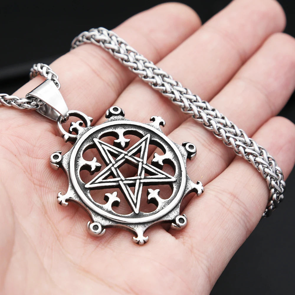 Viking Pentagram Pendant — 316L Stainless Steel