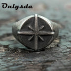 Stainless Steel Viking Simple Ring vintage Hammer retro punk Classic Ring Male finger Love Jewelry for man Gift OSR514