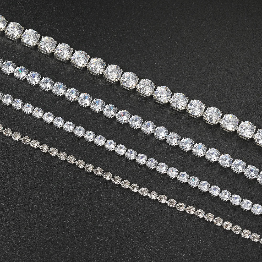 Iced Out Tennis Bracelet 3-5mm — Stainless