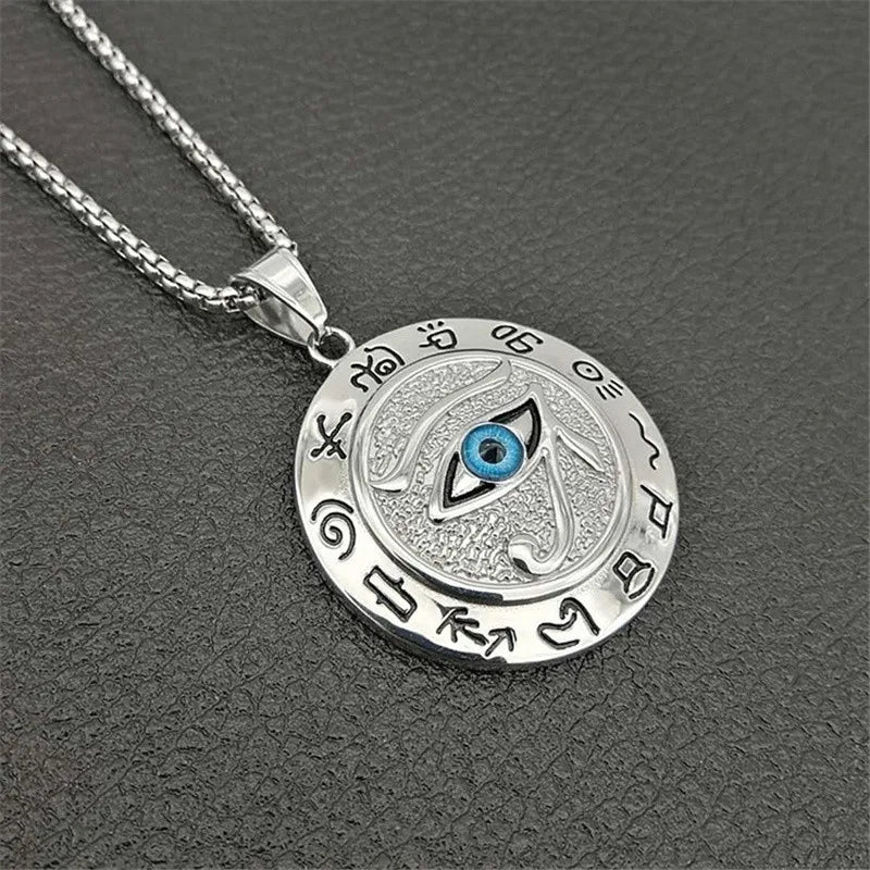 Eye of Horus Pendant Necklace — Zinc Alloy