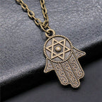 Hand and Eye Talisman Amulet Necklace — 43cm Chain