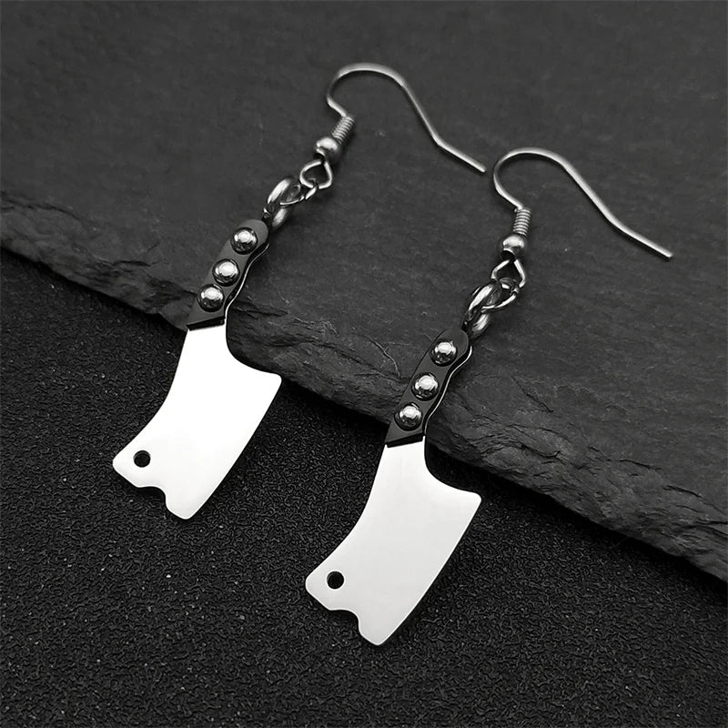 Sword Steel Earrings Gothic Cute Knife Funny Halloween