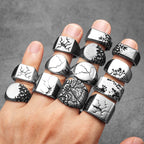 Gravel Texture Ring — Stainless Steel